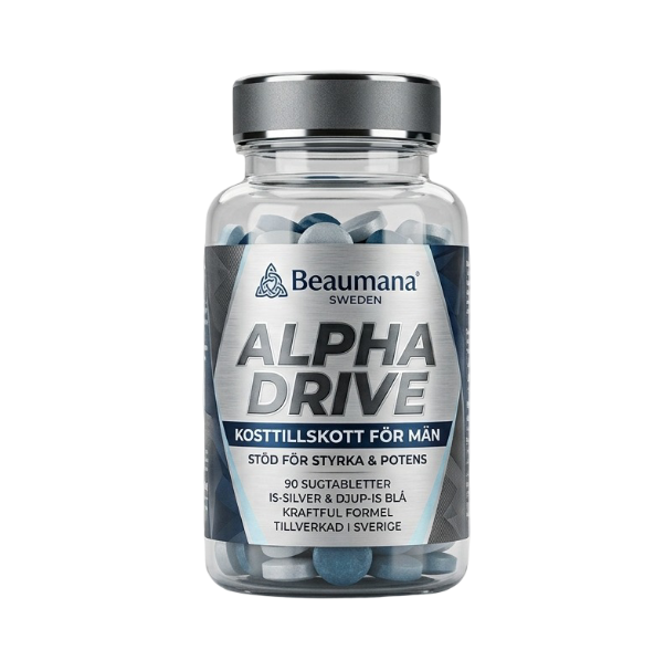 Alpha Drive kosttillskott, förpackning